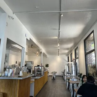 Tons of seating (all towards back) and some to the left/outside not in the picture