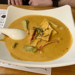 Vegan Panang Curry - Remind them no fish sauce