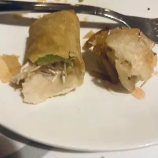 spring roll frozen inside!!!