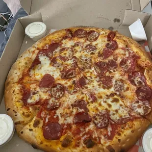 Pepperoni pizza