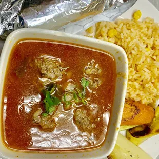 Albóndigas mexicanas simplemente deliciosas.