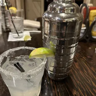 House margarita with salt