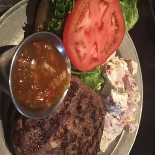 Stuffed Green Chile Cheese Burger