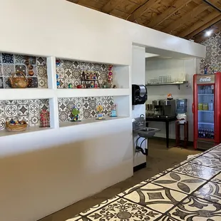 the kitchen and dining area
