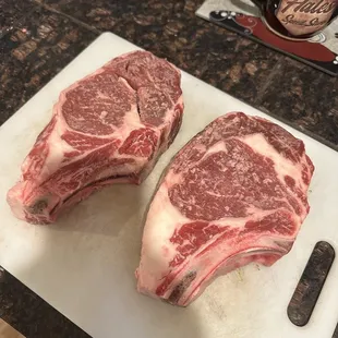 Just plain ole rib steaks.