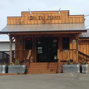 the front of the restaurant