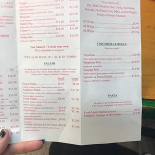 Menu right hand side.