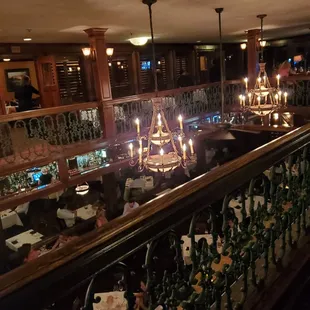 Upstairs dining area