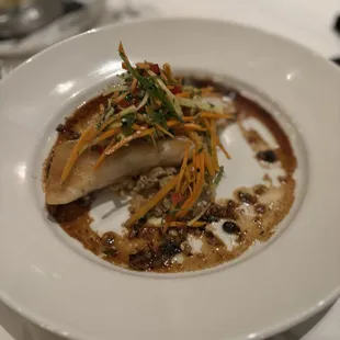 Sea Bass w/ crab fried rice - the crab (not by choice)