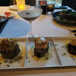 Surf and Turf Filet Trio