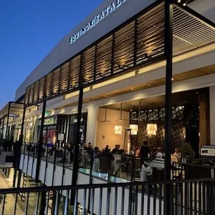 Our new extended patio! Dine under the LA skyline in Luxury!