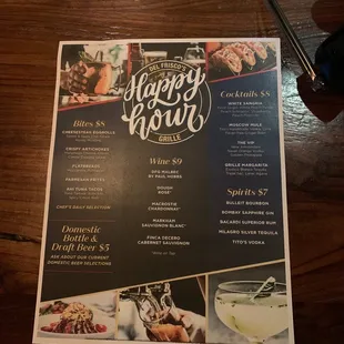 Happy Hour Menu