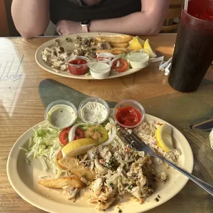 Tilapia with garlic sauce! Very good!!