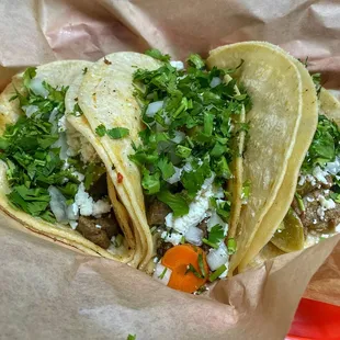 3X Carne Asada Tacos