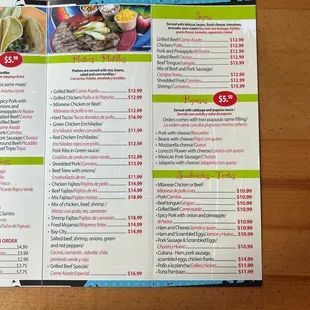 Platters, Sopes, Papusas, Sandwiches-Tortes