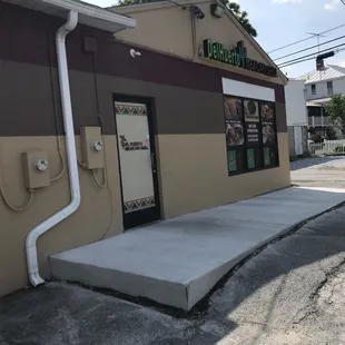 outside