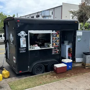 Del-icious food truck. Asked the crowd of people to move back a few steps.