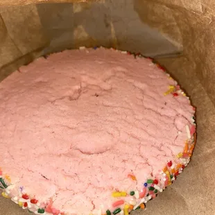 Pink cookie
