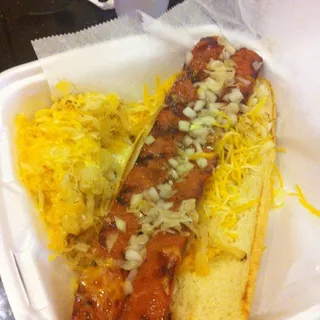 Foot long Hot Dog and Chips