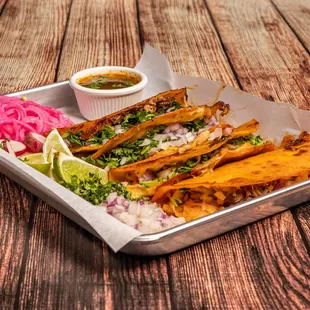 Quesabirria taco platter