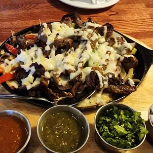 Better view of taco platter with steak