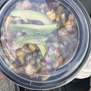 Mixto ceviche..this came with 5/6 mini tostadas