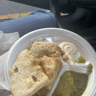 Quesadilla de camarón