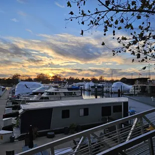 The Wharf right out front. Beautiful golden hour.
