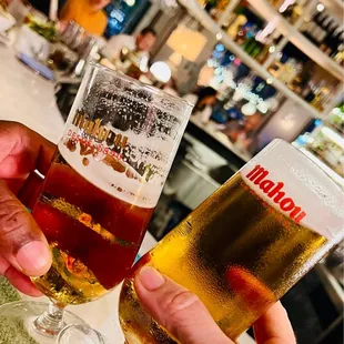 Draft beers hit the spot - cheers!