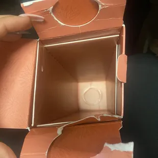 Damaged box