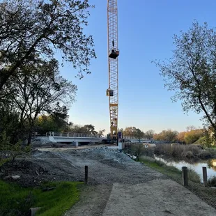 The path under the railroad tracks currently closed.