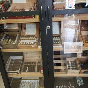 a display of cigars