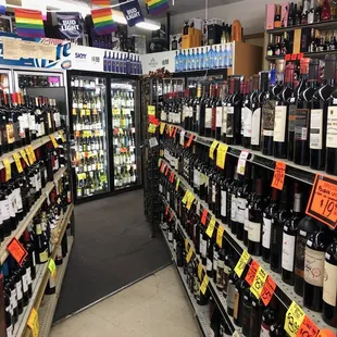 a wide selection of wines