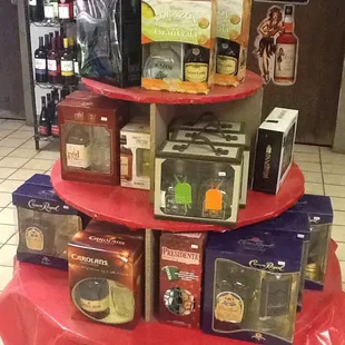 a display of del norte liquors