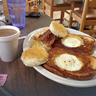Eggs in a basket! Yummy!!!