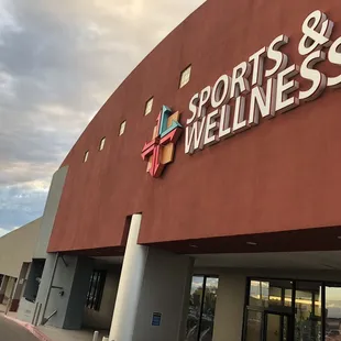 Front of the building