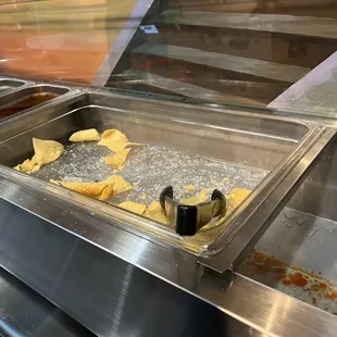 Sad chips and salsa bar