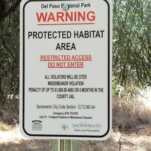 Yeah, they're not kidding about the whole stay on the trails thing.