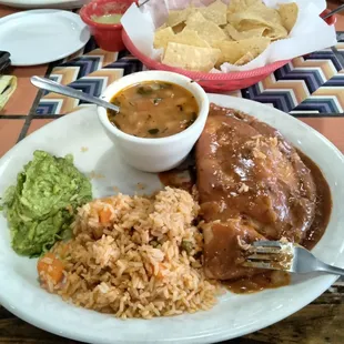 Chimichanga. Friend said best restaurant enchiladas she&apos;s had.