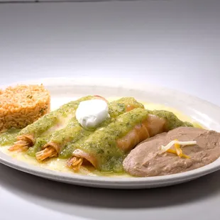 Verdes Pollo Enchiladas