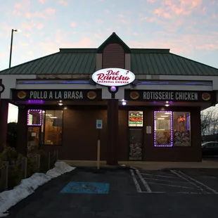 the front of the restaurant