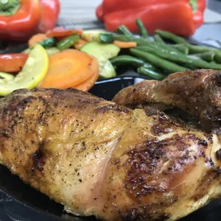 1/4 white meat + 2 sides =$6.95