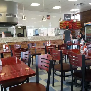 Inside looking towards register