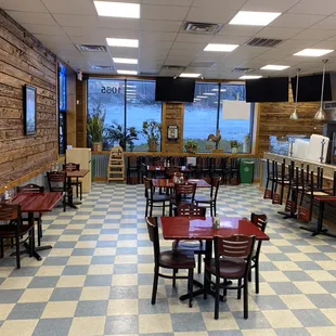 Indoor dinning area available