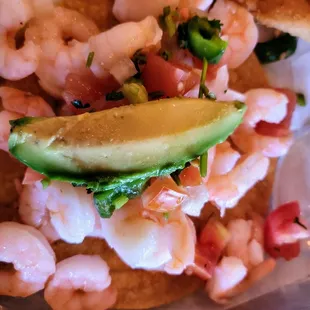 Tostada de Camaron