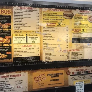 a menu for a mexican restaurant