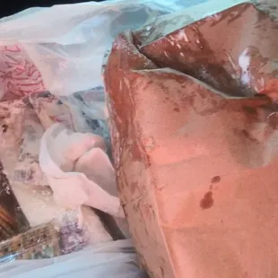 Dressing thrown in bag wow it got worse than the wait!