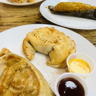 a plate of food on a table