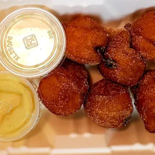 6 mini beignets with Grand Marnier Crème Anglaise