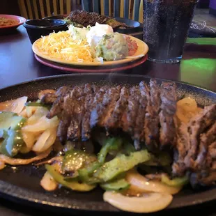 Steak fajitas
